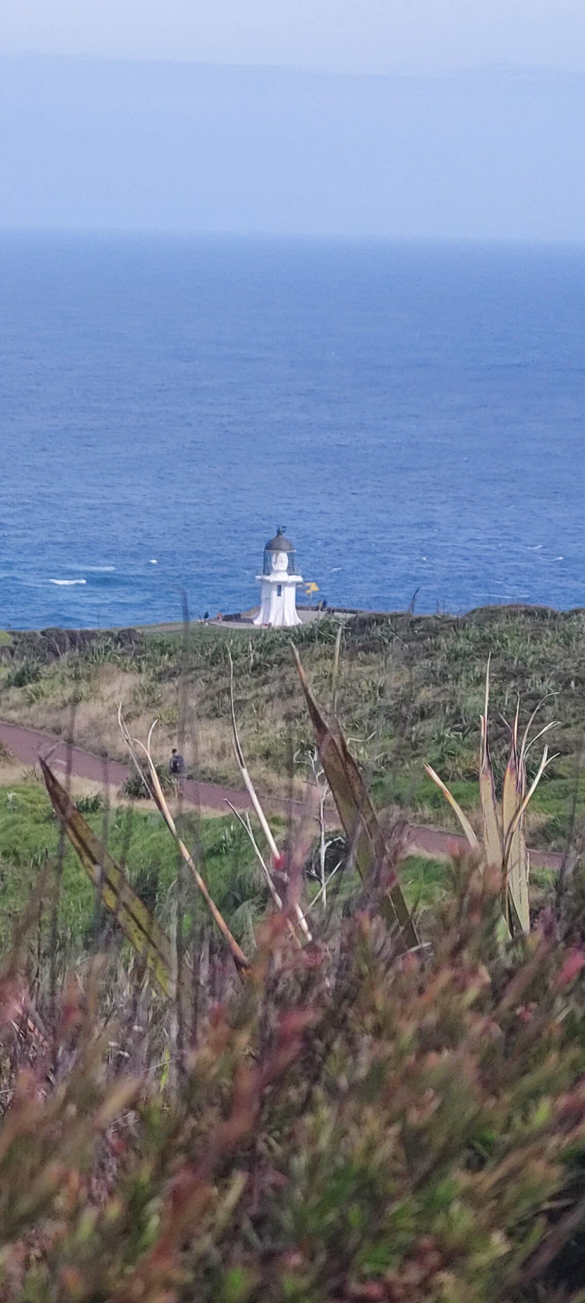 Cape Reinga lighthouse where the Tasman Sea and Pacific Ocean meet, sacred Māori site Te Rerenga Wairua